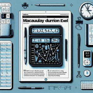 Descubre cómo la Duración Modificada puede prever cambios en el valor de tus bonos según las tasas de interés. Aprende a calcularla en Excel. ¡Optimiza tus inversiones!