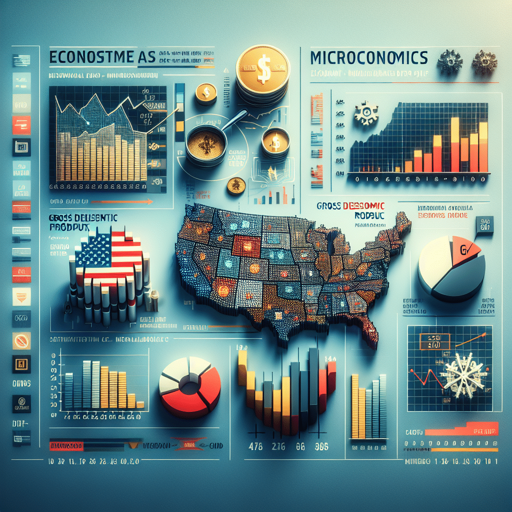 La economía de Estados Unidos en cifras: PIB, PIB per cápita, factores influyentes, estados más ricos y más pobres. ¡Descubre la realidad económica del país!