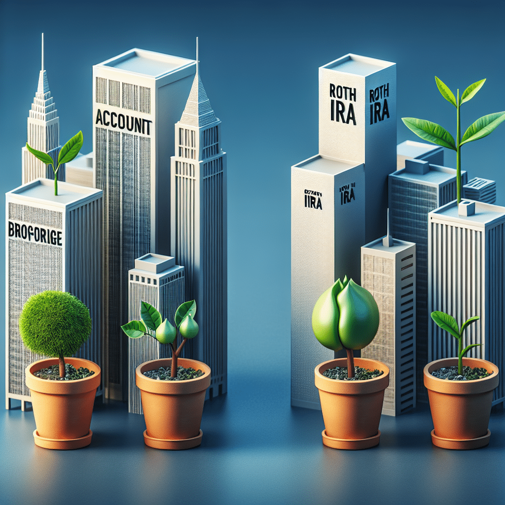 Comparativa: Brokerage Account vs Roth IRA para invertir