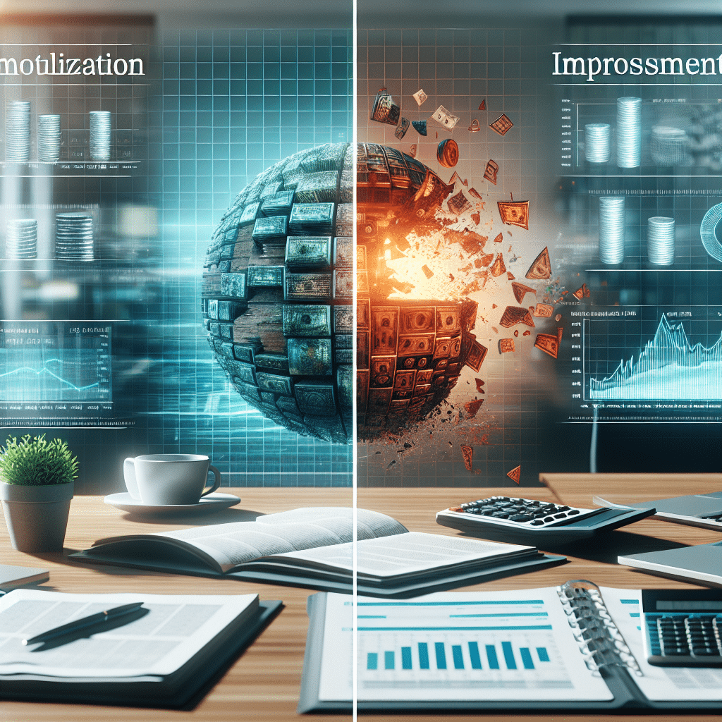 Diferencia entre amortización y depreciación de activos intangibles.