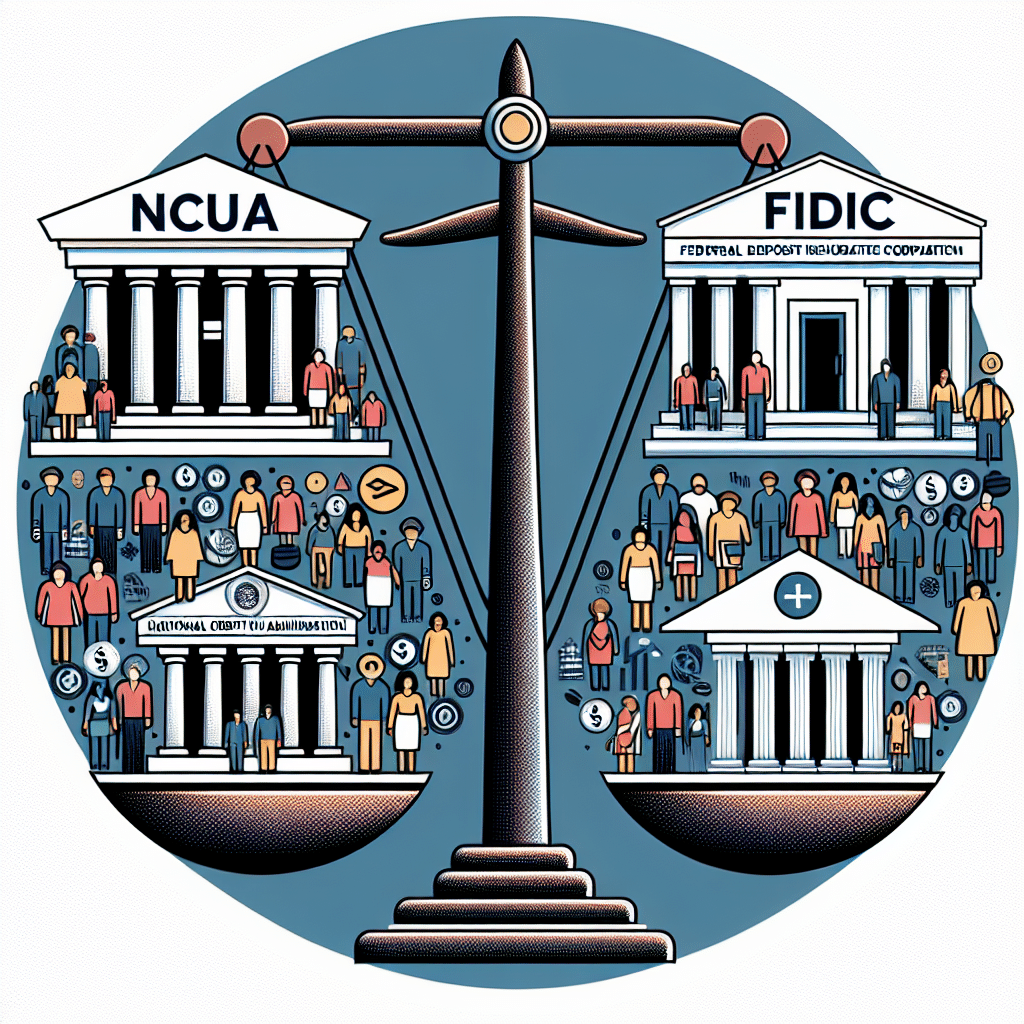 ¡Protege tus depósitos eligiendo sabiamente entre cooperativas de crédito y bancos asegurados por la NCUA y la FDIC! Seguridad financiera garantizada hasta $250,000.