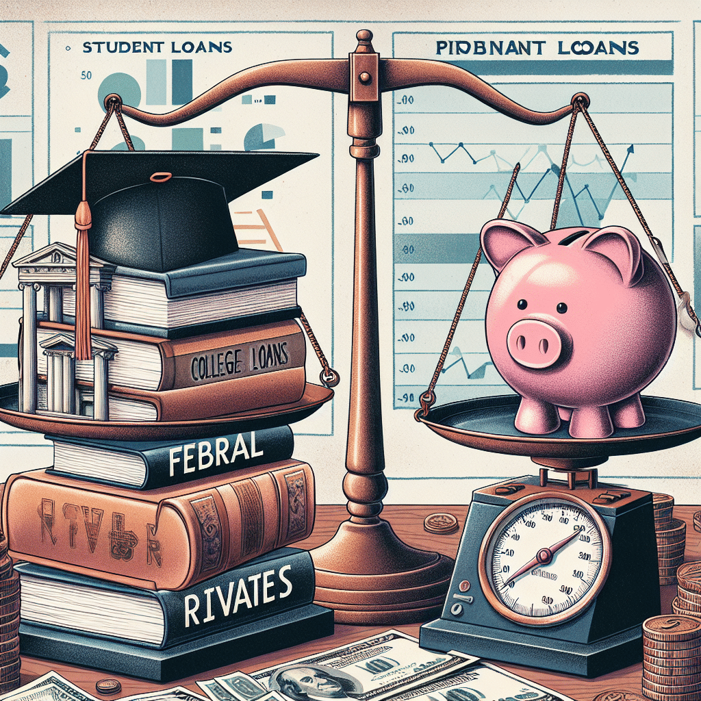 Diferencias entre Préstamos Estudiantiles Federales y Privados.