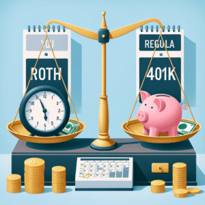 Decide entre Roth 401(k) y 401(k) tradicional para tu jubilación. Diferencias fiscales clave. Consulta con un asesor para elegir sabiamente. ¡Prepara tu futuro!