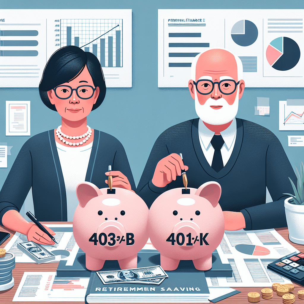 Contribuir a 401(k) y 403(b): Límites y diferencias.