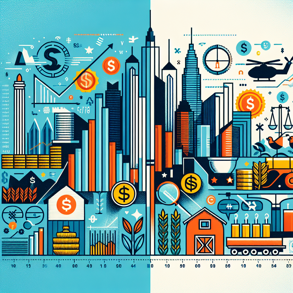 La economía mixta de EE. UU.: equilibrio entre libertad económica y intervención gubernamental para promover el bienestar social y eficiencia del mercado.