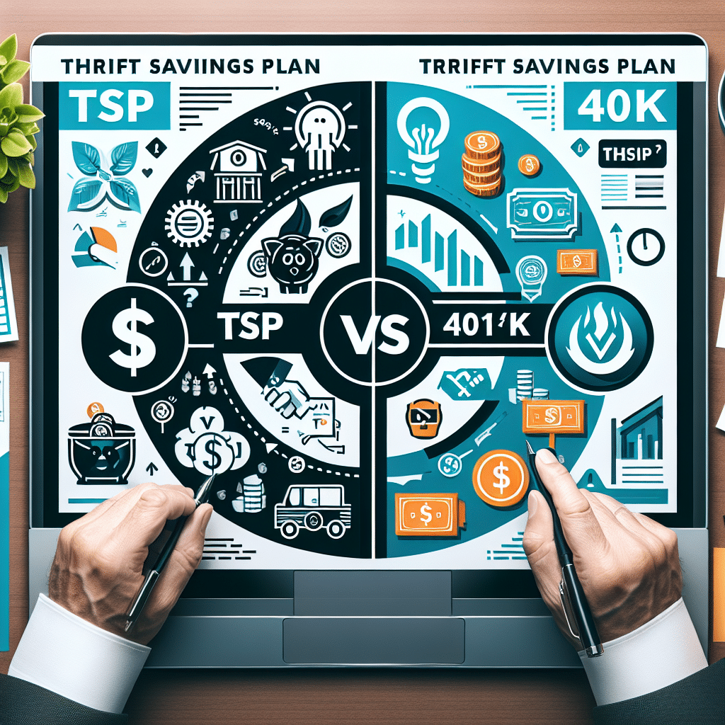 Diferencias clave entre TSP y 401(k) para tu jubilación.